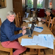 Drafting of New ICMSF YouTube Clips in September 2020: Leon Gorris (left) and Marcel Zwietering (right).