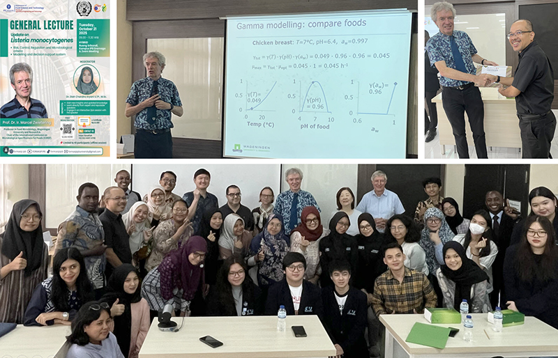 Marcel Zwietering delivered a lecture to students of the Department of Food Science and Technology at IPB University, in Bogor, Indonesia during October 2025. Marcel Zwietering delivered a lecture to students of the Department of Food Science and Technology at IPB University, in Bogor, Indonesia during October 2025.