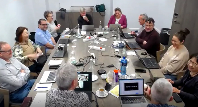 ICMSF members and consultants engage in technical discussions during the 59th Annual Meeting, where progress was made on Book 9, position papers, and other key scientific initiatives.